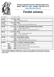 7.7.2013 Farské oznamy - 