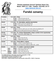 9.6.2013 Farské oznamy - 